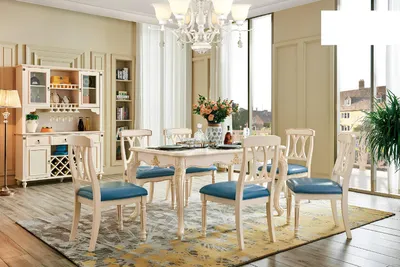 Immagine prodotto di Sala da pranzo Tavolo da pranzo 6 x Sedie Set da pranzo Legno Gruppo cucina Credenza Mobili Nuovo 7 pezzi.