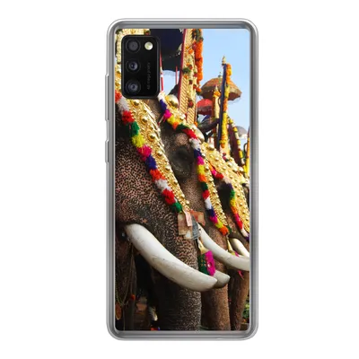 Produktbild von MuchoWow® Handyhülle Schutzhülle Hülle für Samsung Galaxy A41 Elefant - Parade - Tiere Silikon Softcase Handy Hülle - Mobiltelefon