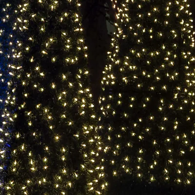 Obrázek produktu pro LED řetěz, síťová dekorace, 1,5 x 1,5 m, 96 LED, teplá bílá, IP44, 8 režimů s pamětí, pro venkovní použití, vánoční dekorace