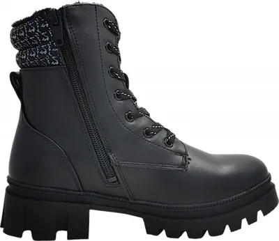 Imagen del producto de Dockers by Gerli: Zapatos para niñas, botines con cordones, color negro, para uso diario