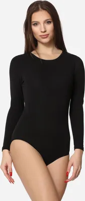 Produktbild von Merry Style Damen Langarm Body MS-114(Schwarz, L)