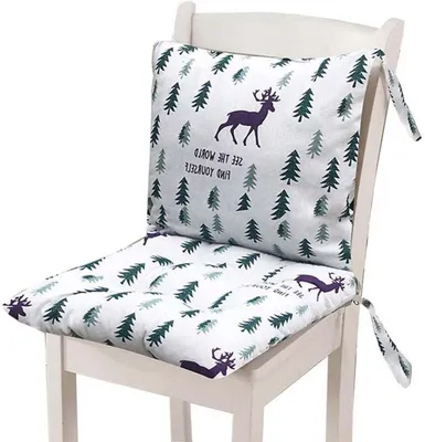 Imagen del producto de Cojín para silla de jardín con respaldo, antideslizante, 40x40 cm