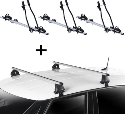 Produktbild von 3x Fahrradträger SAGITTAR + Dachträger VDP EVO ALU kompatibel mit für Kia Venga (YN) 5 Türer ab 2010
