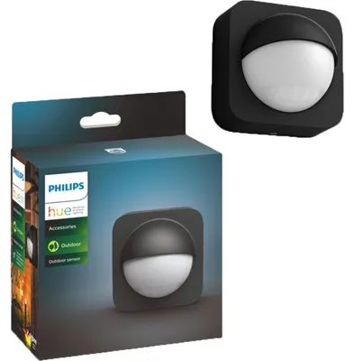 Obrázek produktu pro Philips Venkovní senzor, Zeď, Venkovní, Černá, Android, iOS, IP54, Plast