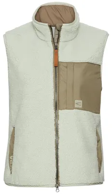 Produktbild von camel active Damen Teddy Weste mit Stehkragen Eukalyptus, womenswear-44