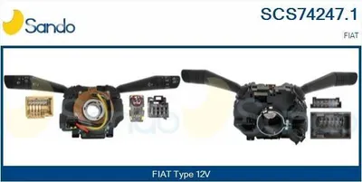 Produktbild von SANDO SCS74247.1 Lenkstockschalter Kombischalter für FIAT DOBLO Kasten/Kombi (263) Doblo Kombi (263)