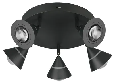 Produktbild von LED Deckenleuchte, schwarz, schwenkbar, H 16,5 cm