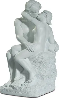 Produktbild von Der Kuss 20cm weiß nach Auguste Rodin