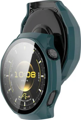 Produktbild von Schutzhülle mit Glas für Huawei Watch GT6 Pro 46 mm, Bizon Case Watch Adamo, Grün