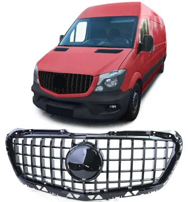 Immagine prodotto di Griglia sportiva nera lucida per Mercedes-Benz Sprinter W906, modello restyling dal 2013 al 2018
