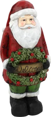 Image de Grand Père Noël sculpté Magnesia 58 cm Décoration de Noël Saint-Nicolas