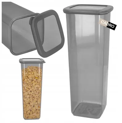 Produktbild von Cadro Kunststoff-Vorratsbehälter für Pasta, 2l, mit Deckel