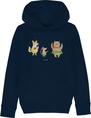 Produktbild von Mr. & Mrs. Panda Kinderpullover Waldtiere Aloha 12-14 Jahre (152/164) - French Navy - Geschenk, Kapuzenpullover, Hoodie, Lustige Sprüche, Hase, Leben, Sweater, Sweatshirt