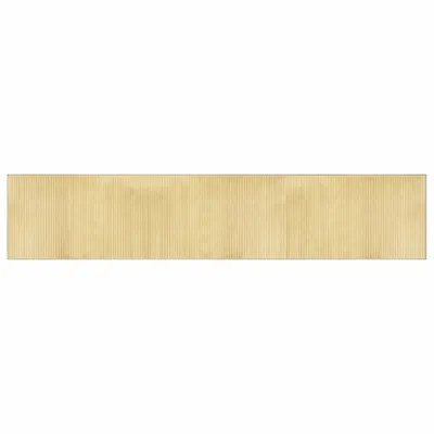 Image de vidaXL Tapis Rectangulaire Clair Naturel 60x300 cm Bambou