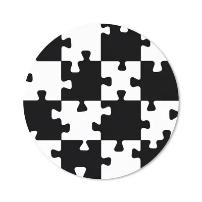 Produktbild von MuchoWow® Mauspad Mousepad Puzzle - Schach - Muster 20x20 cm - Mousepads - Maus Mat - Pad - Mausunterlage - Schreibtischmatte