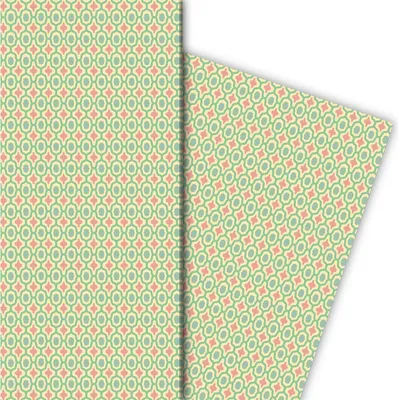 Produktbild von Mosaik Geschenkpapier im orientalischen Look, gelb - G8342, 32 x 48cm