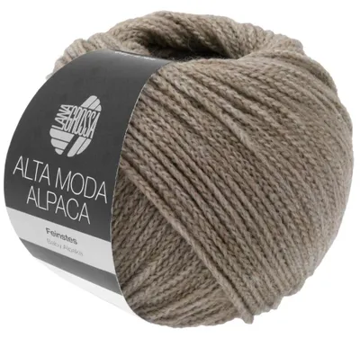 Produktbild von Lana Grossa ALTA MODA ALPACA 50 g edles Garn aus hauchfeinem Baby-Alpaca 140 m Farbe 015 - Grau/Beige meliert