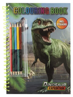 Obrázek produktu pro Dinosauří omalovánky + pastelky