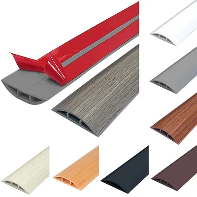 Zdjęcie produktu dla Elastyczna osłona kablowa PVC - 60 mm x 5 m Szary wygląd drewna