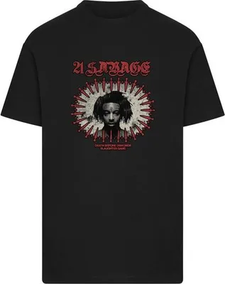 Immagine prodotto di Maglietta da uomo Mr. Tee 21 Savage Before Dishonor Tee nera - XL
