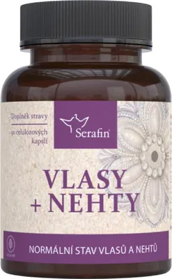 Obrázek produktu pro Vlasy+nehty-přírodní bylinné kapsle 90 tobolek