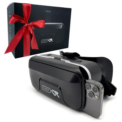 Produktbild von Kiiroo VR Headset für Handy – Mobile VR Brille für iPhone, Android & Windows, 5,5"-7,2" Geräte, Brillenträger-freundlich, 40mm HD Linsen, IPD & Fokus