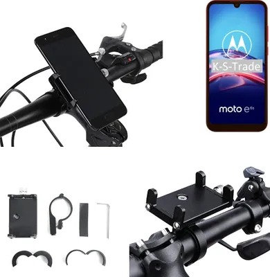 Produktbild von K-S-Trade Handyhalterung für das Fahrrad kompatibel mit Motorola E6s Halter Lenkstange Fahrradhalterung Motorrad Bike Mount Befestigung Smartphone