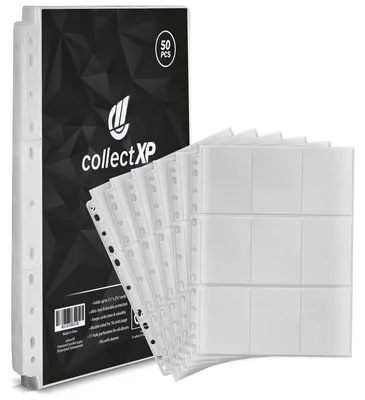 Immagine prodotto di collectXP - Pagine per album – Buste protettive premium per tutte le carte da collezione e i giochi di carte collezionabili (Magic, Pokémon, Yu-Gi-Oh! e simili) (50 pezzi/trasparenti)