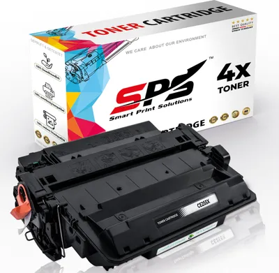 Produktbild von 4x Toner 55X CE255X Schwarz Kompatibel für HP Laserjet Pro M521DN Drucker
