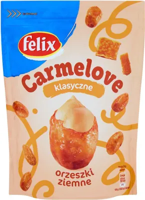 Zdjęcie produktu dla Felix Carmelove Orzeszki Ziemne W Karmelu Klasyczne 160 G