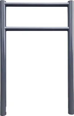Produktbild von Fahrradanlehnbügel mit Knieholm 115x75 cm Stahl Ø 60 mm Anthrazit