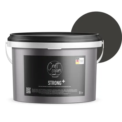 Produktbild von (5L) Wandfarbe Strong+ Anthrazit, Nassabriebklasse 1