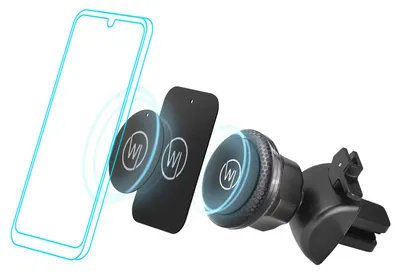 Magnetische Lüfterhalterung für Smartphones, Carbon-Optik