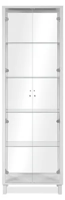 Image de CALICOSY - Vitrine 2 Portes et 4 Étagères en verre L62 x H189 cm - ALBI