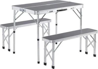 Produktbild von Campingtafel 3-teilig mit 2 Bänken - Klappbar und leicht