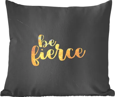Produktbild von MuchoWow® Zierkissen Sofakissen Wohnzimmer Dekokissen 45x45 cm Zitat - Motivation - Marmor - Gold - Schlafpolster - Polster für das Sofa