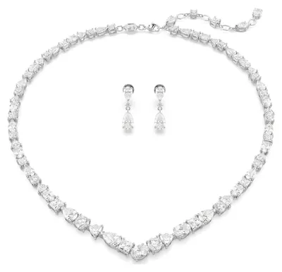 Produktbild von Swarovski Uni Mesmera Set Mixed Cuts Weiss Rhodium 5674306