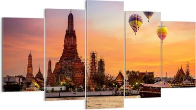 Produktbild von Bild auf Leinwand - Leinwandbild - Tempel Asien - 160x85cm - Wand Bild - Wanddeko - Wandbilder - Leinwanddruck - Bilder - Kunstdruck - Wanddekoration - Leinwand bilder - Wandkunst - EA160x85-3437