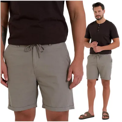 Produktbild von Moraj | Herrenshorts - Größe XXL - Chinoshorts Beige - Shorts Herren - Leinen und Viskose Shorts Baumwolle