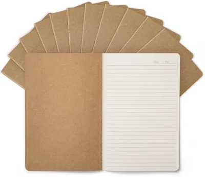 Produktbild von Notizbuch A5 12 Stück, 60 Seiten, liniert, für Schule
