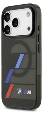 Produktbild von BMW M IML Metal Buttons Tricolor Lines MagSafe Case für iPhone 17 Pro schwarz