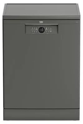 Produktbild von Beko bPRO 500 BDFN26560GP, Freistehend, Standardgröße (60 cm), Grau, Schwarz, LED, Grau