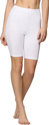 Image de Leggings courts en coton pour femme Bellivalini BLV50-157 (blanc, taille S)