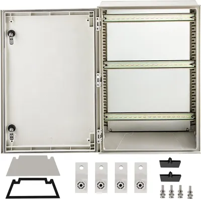 Zdjęcie produktu dla Skrzynka elektryczna rozdzielnia obudowa metalowa 60x40x23 cm