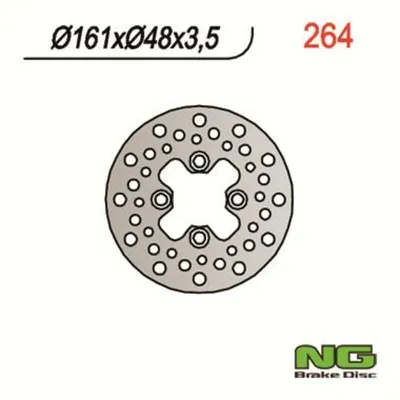 Obrázok produktu pre NG BRAKES Bremsscheibe rund starr