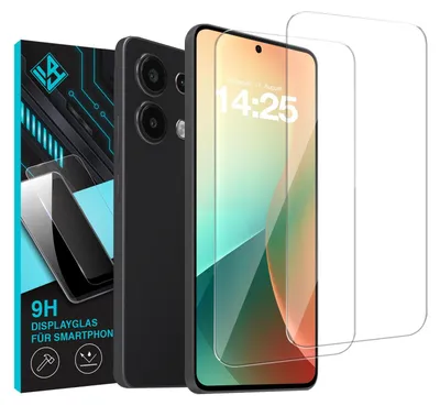 Produktbild von 2x 9H Schutzglas Displayschutzfolie für Xiaomi Redmi Note 13 Displayglas Displayschutz Glas Panzerfolie Schutzglasfolie