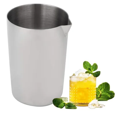 Cocktail-Shaker-Mixerglas aus Edelstahl, 500 ml, konisch