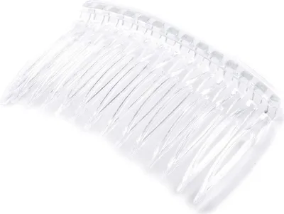 Produktbild von Jolly Haarkamm - Eleganter Kamm in Weiß/Transparent für perfekte Frisuren KP8130