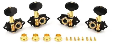 Productafbeelding van Set van 4 Zwarte Vintage Stemmechanismen voor Ukulele