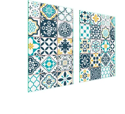 Image de Plaque De Protection Des Vitres Pour La Cuisine 65X52 Mosaïque